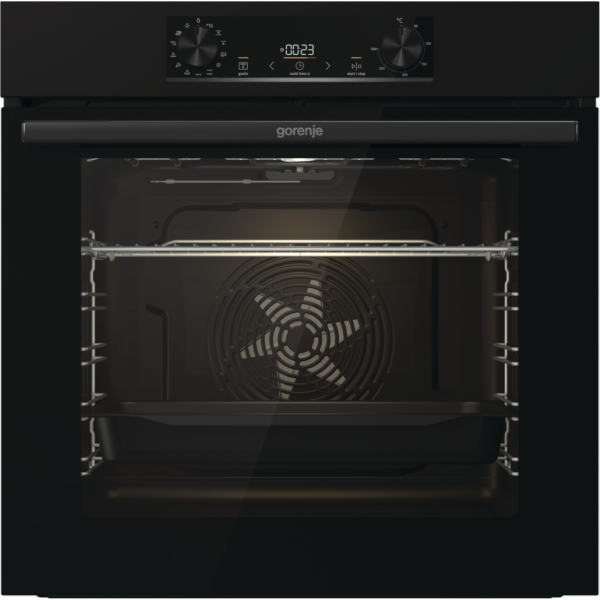 Set de electrocasnice Gorenje Negru: Cuptor și Plită