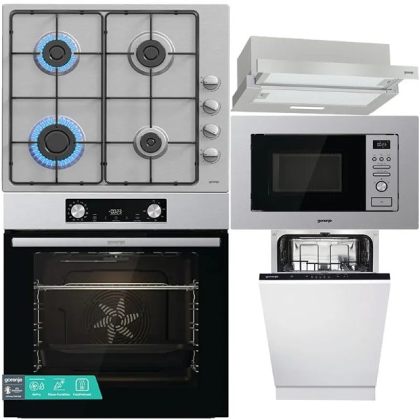 Set Electrocasnice Inox Gorenje pentru Bucătărie Modernă
