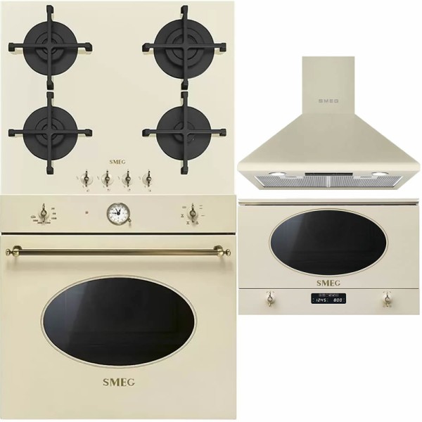Set Electrocasnice Smeg Crem Retro