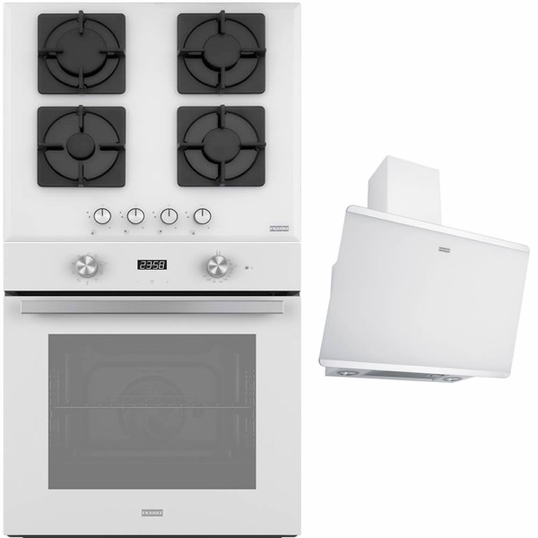 Set Franke cuptor electric, plită pe gaz și hotă decorativă