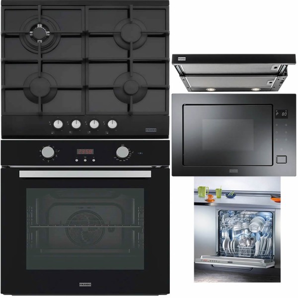 Franke Set Electrocasnice Incorporabile Sticla Neagra