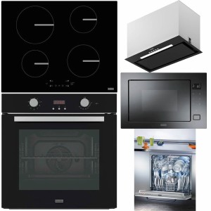 Set complet electrocasnice Franke Sticlă Neagră