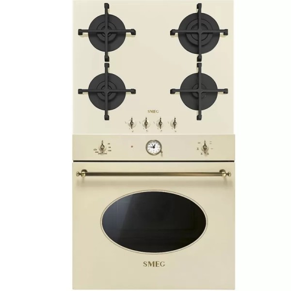 Smeg Set Crem Cuptor Electric + Plita pe Gaz