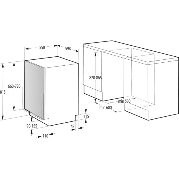 Mașina de spălat vase încorporabilă Gorenje GV642E90