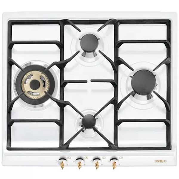 Plită Gaz Rustic Alb-Auriu Smeg SPR864BGH