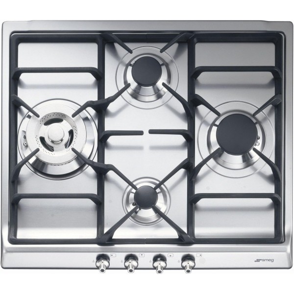 Plita Gaz Inox Smeg SER60SGH3 cu 4 Arzatoare