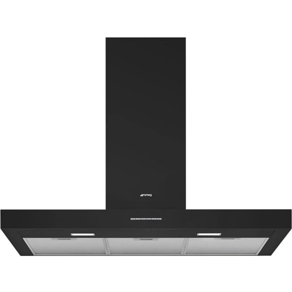 Hota decorativă perete Smeg KBT900NE Negru