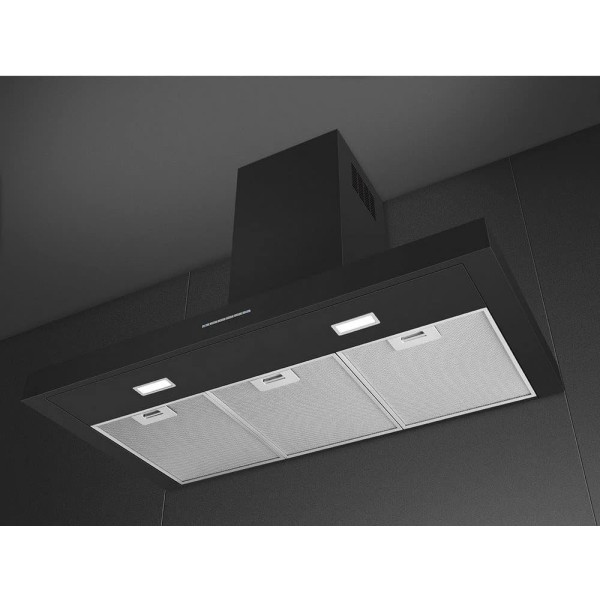 Hota decorativa cu montare pe perete Negru Smeg KBT900NE