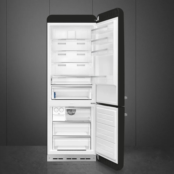 Combina frigorifica Smeg FAB38RBL6, Negru Lucios