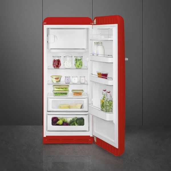 Frigider Smeg FAB28RRD6 roșu lucios anii '50