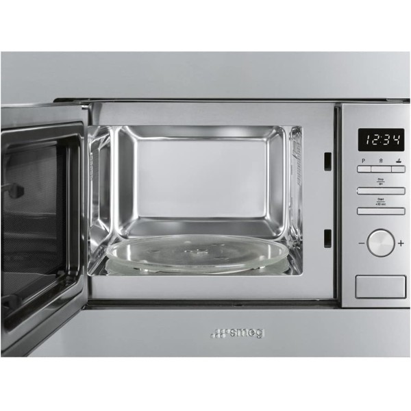 Cuptor cu microunde incorporabil Inox Smeg FMI017X