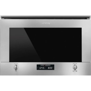 Cuptor cu microunde incorporabil Selezione Inox Smeg MP422X1, ( capacitate 22 litrii, comenzi mecanice, 6 programe )