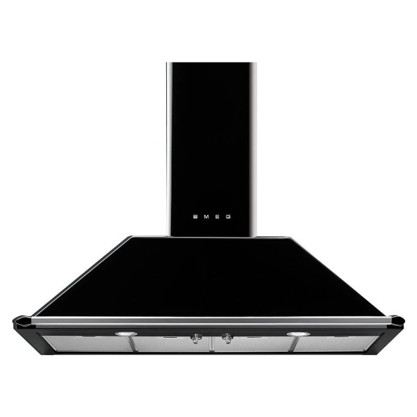 Hota decorativa Smeg Victoria Negru cu finisaj inox
