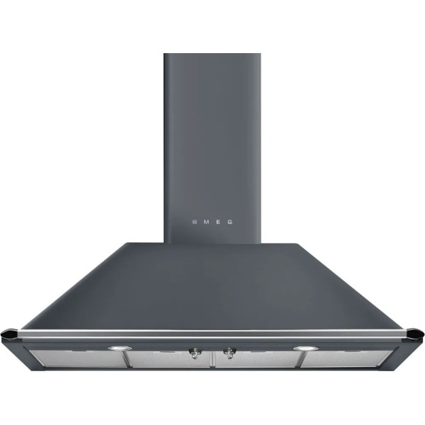Hota decorativă Smeg Victoria Gri, 110 cm