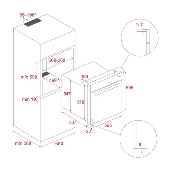 Cuptor electric Teka HLB 84-V, editie Van Gogh