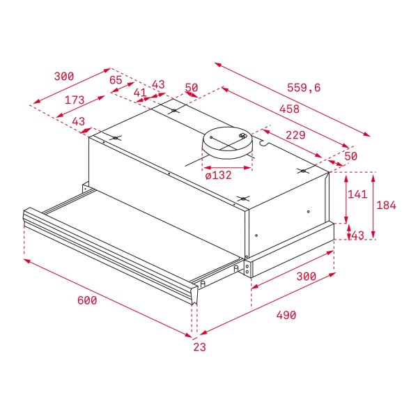 Hota Telescopica Teka CNL 6415 Inox