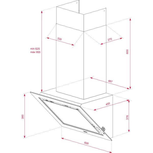 Hota decorativa Stone Grey Teka DLV 68660 ST