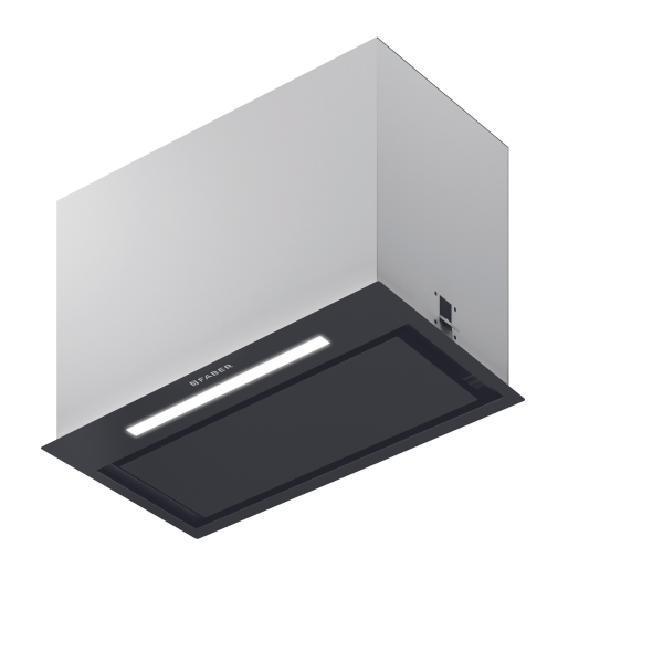 Hota Faber Negru Mat INKA LUX PREMIUM, 52 cm