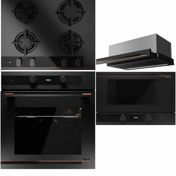 Set Teka Infinity G1: Cuptor, Plită, Hota, Microunde