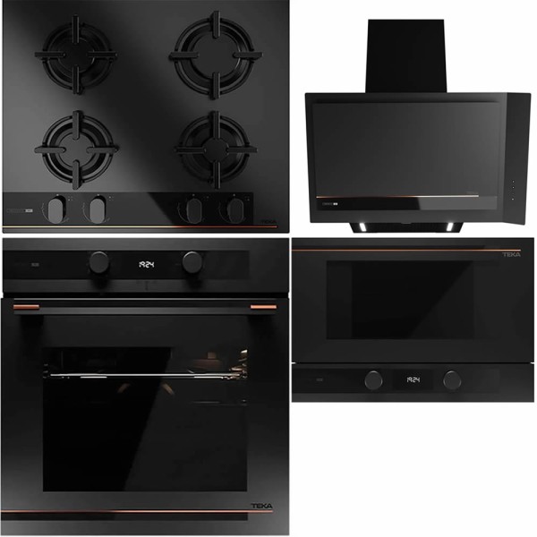 Set Teka Cristal Negru Infinity G1