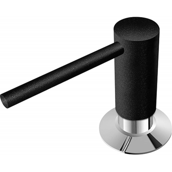 Dozator sapun Franke, negru, 350 ml, pentru chiuveta