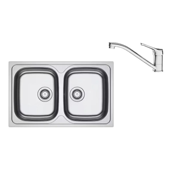 Pachet Chiuveta Inox Franke si Baterie Crom