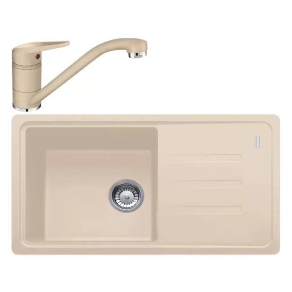 Pachet Chiuveta BSG 611-78S + Baterie Novara Plus