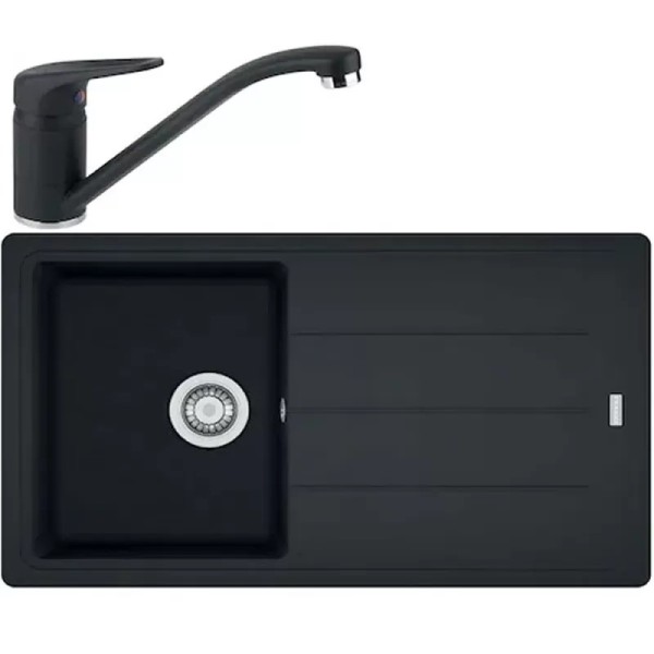 Pachet Chiuvetă și Baterie Franke BFG 611-86 Negru