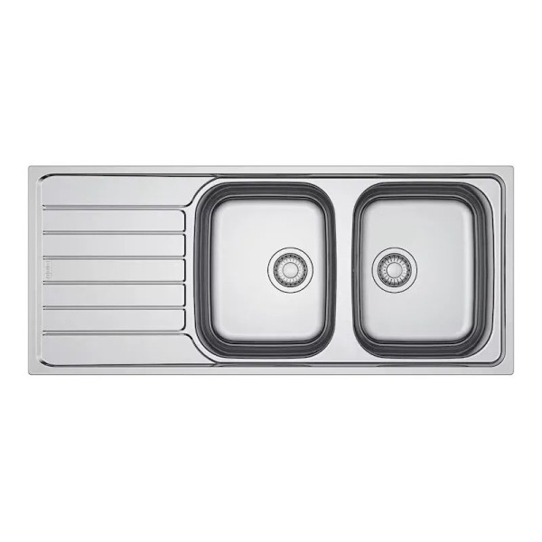 Chiuvetă Franke Inox Dekor cu baterie Basic Crom
