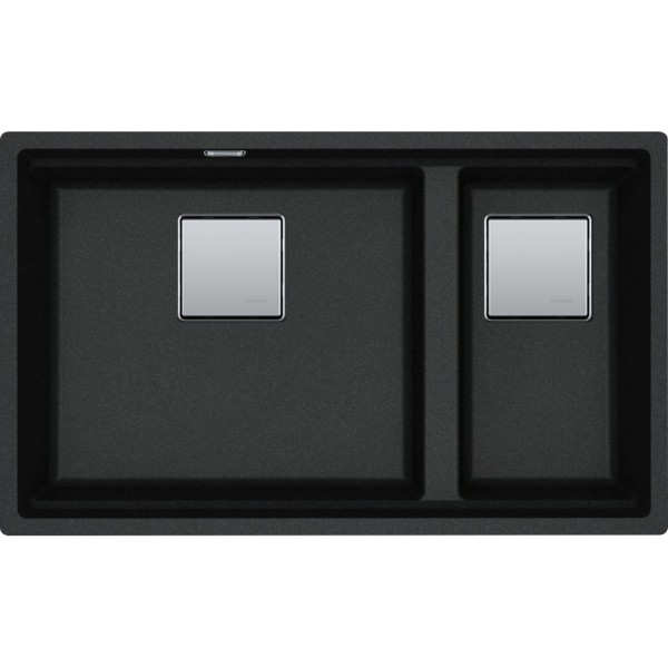Chiuveta Franke KNG 120 sub blat, Nero, 2 cuve