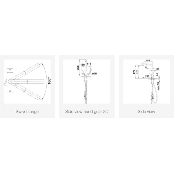 Baterie bucatarie BLANCO FONTAS-S II Alb Antic